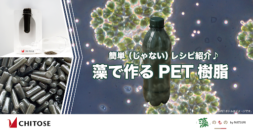 簡単（じゃない）レシピ紹介♪ 藻でつくるPET樹脂の紹介画像